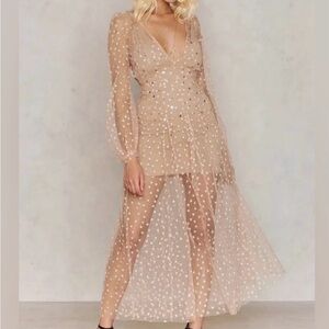 For Love And Lemons Maxi Star Dress - L
